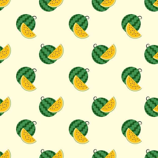 Immagine di sfondo senza soluzione di continuità colorata frutta tropicale giallo anguria