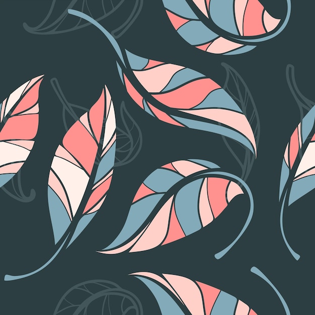 Seamless background in leaves