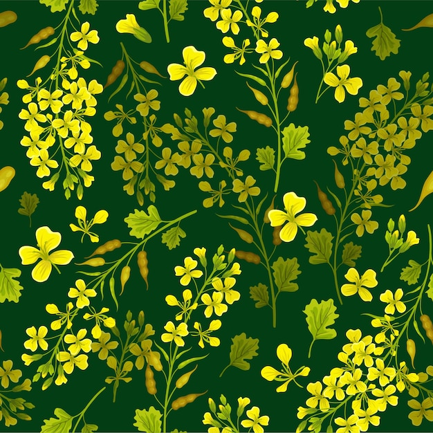 Seamless background of mustard.