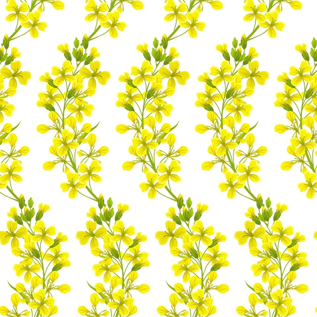 Vector seamless background of mustard