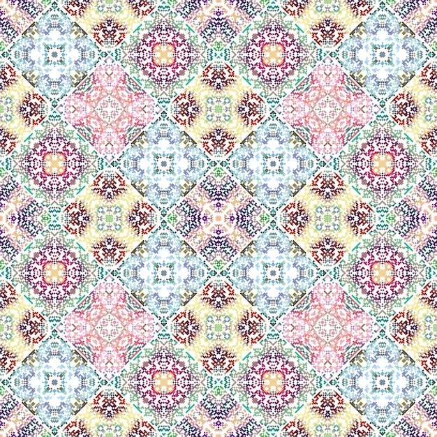 Seamless background pattern Patchwork texture Weaving Traditional ornament Tribal motif