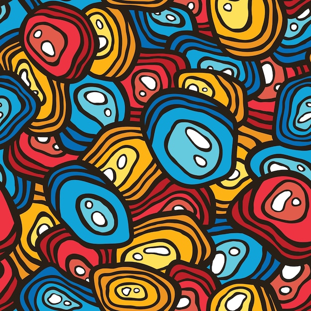 Seamless background pattern with sea rocks