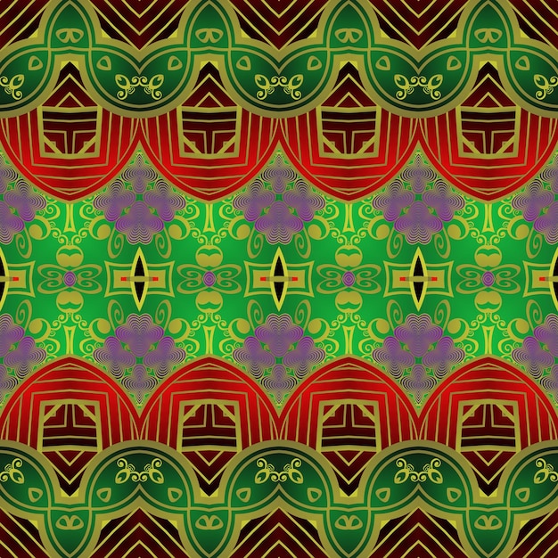 Seamless background pattern with a variety of multicolored lines