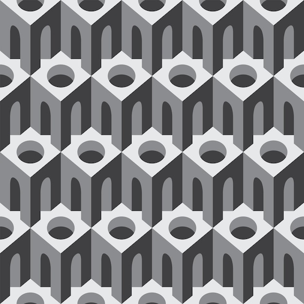 seamless background with architectural elements