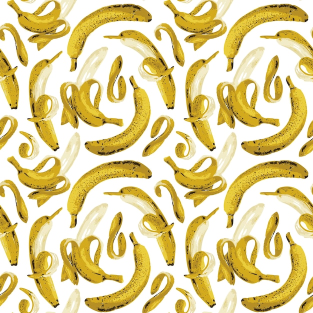 Seamless background with bananas