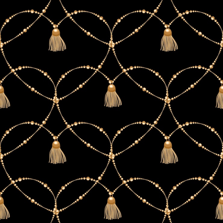 Vector seamless background with chains anchors rope grid