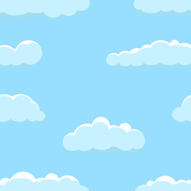 Seamless background with clouds