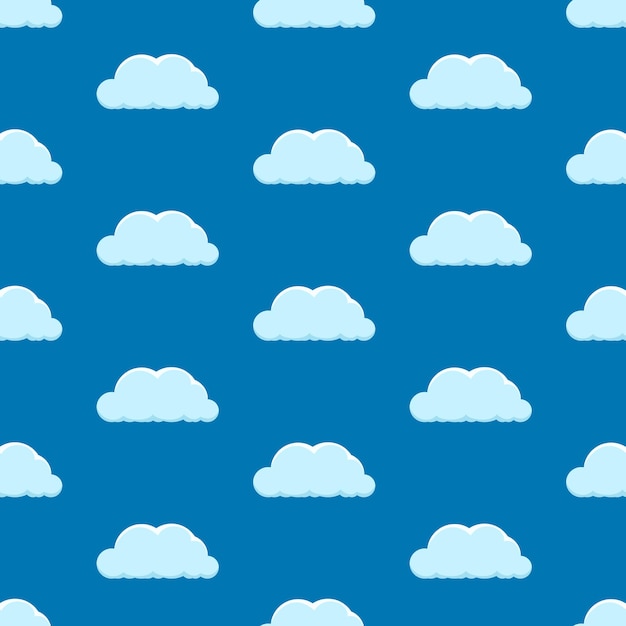 Seamless background with clouds