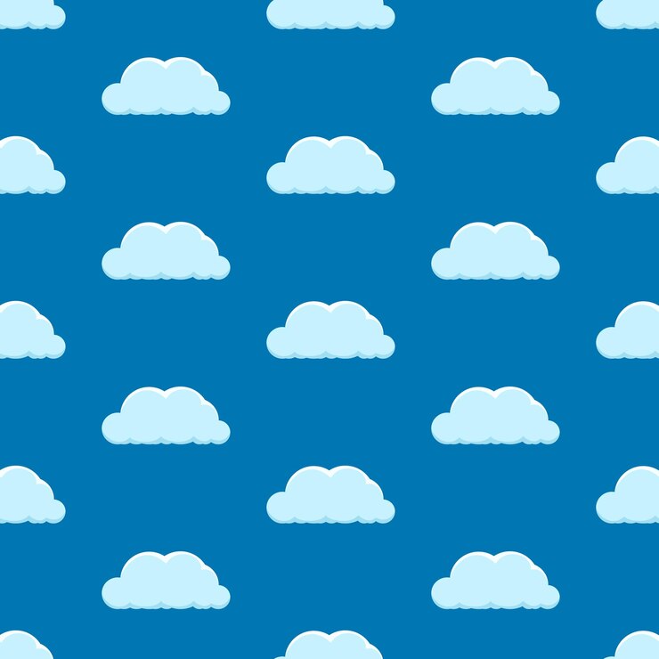 Vector seamless background with clouds