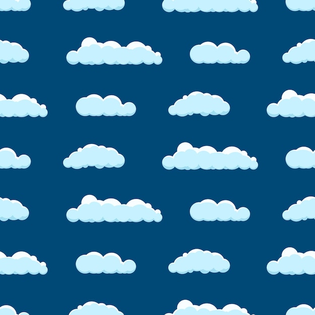 Seamless background with clouds