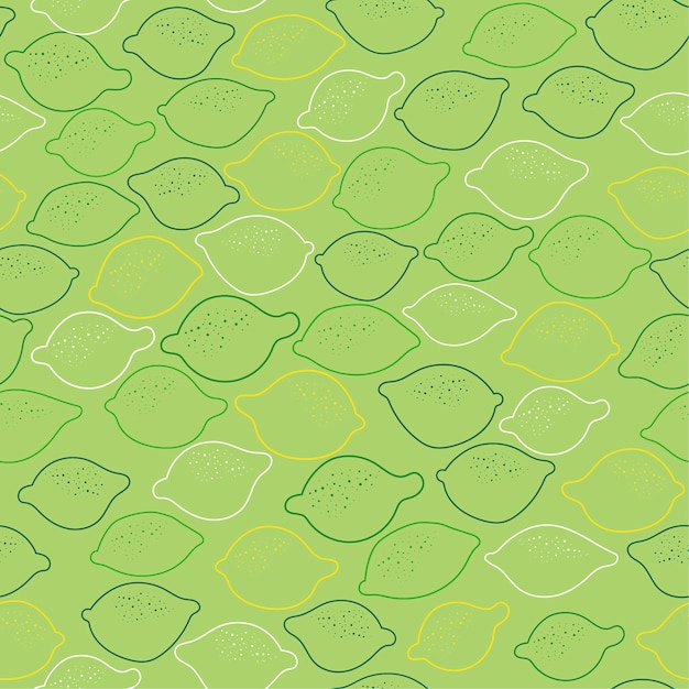 Seamless background with lemmons on green.