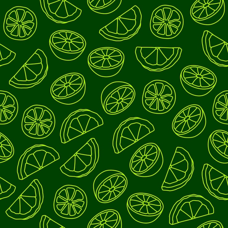 Vector seamless background with lemons 2