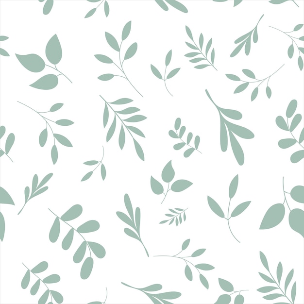 Seamless background with plants vector