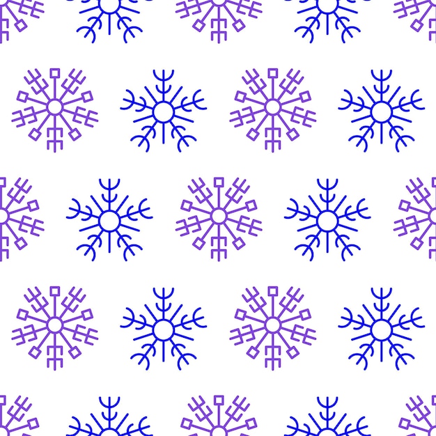 Sfondo senza soluzione di continuità con i fiocchi di neve. elementi di decorazione di natale e capodanno. illustrazione vettoriale.