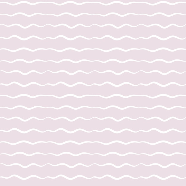 Seamless background with white waves and stripes on pink Pattern for wrapping paper girly backdrop