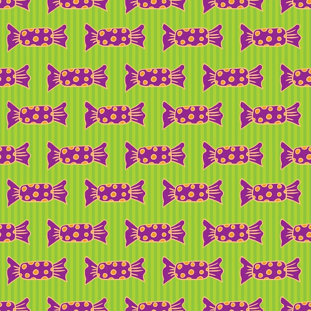 Seamless backgrounds of sweet Collection halloween candy