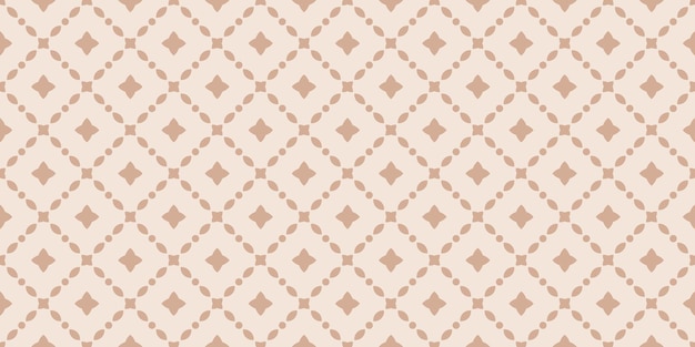 Seamless banner with beige geometric shapes