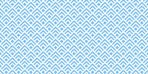 Seamless banner with blue geometric shapes