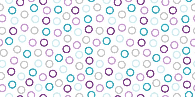 Seamless banner with blue and purple circles
