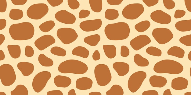 Vector seamless banner with giraffe spots. cute print for fabric, clothes, toys and home decor.