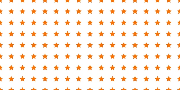 Seamless banner with orange stars