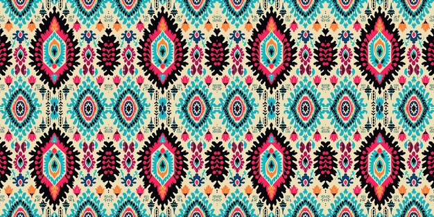 Seamless batik patternSeamless tribal batik patternandethnic ikat Seamless colorful pattern