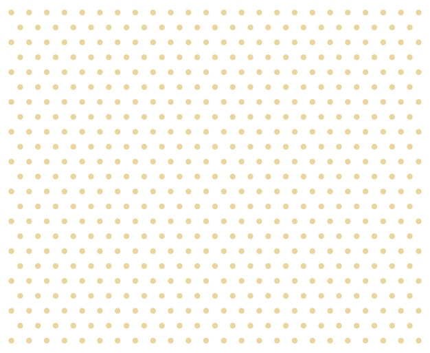 Seamless beige polka dots pattern on white background vector illustration