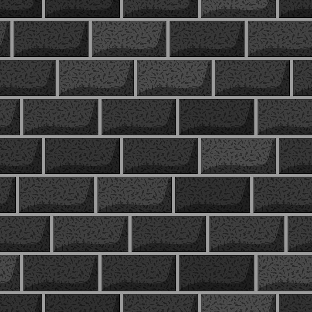 Seamless black brick wall