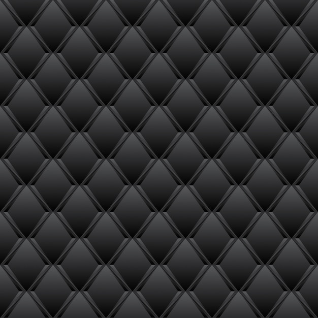 Vector seamless black pattern