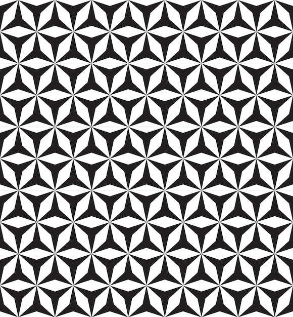 Seamless black white geometric pattern