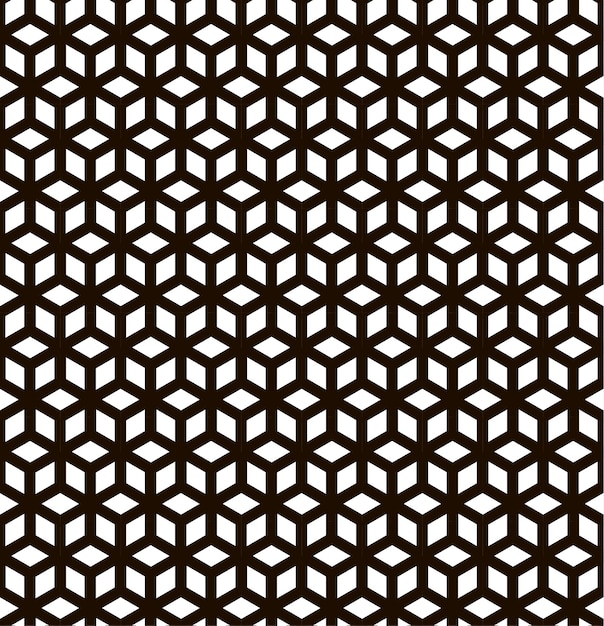 Vector seamless black white geometric pattern