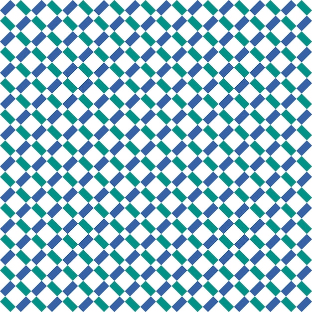 Seamless blue and green pattern square striped geometric diagonal squares floor tiles