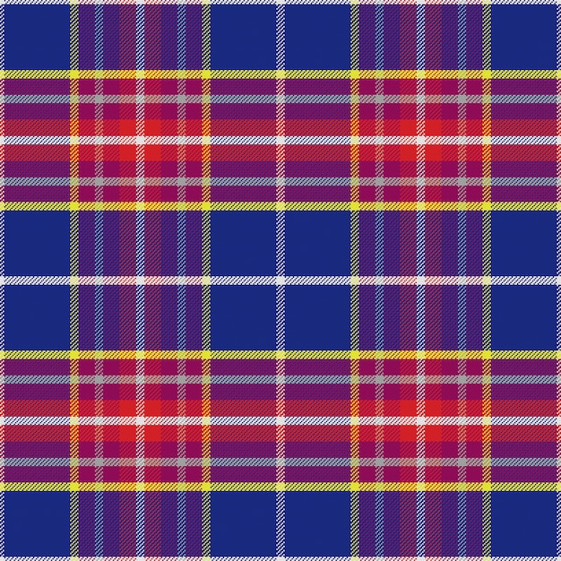 Seamless blue and red scottish tartan