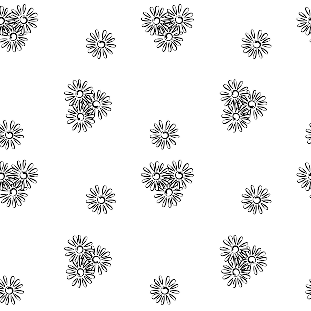 그린 동양 모티브의 원활한 식물 패턴