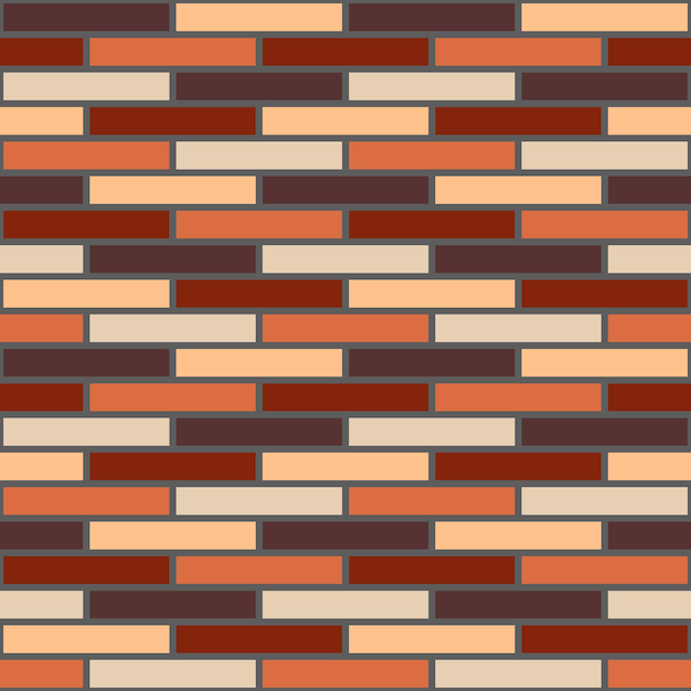 Vector seamless brick pattern tile design