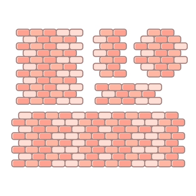 Seamless brick wall background, vector eps10 illustration.