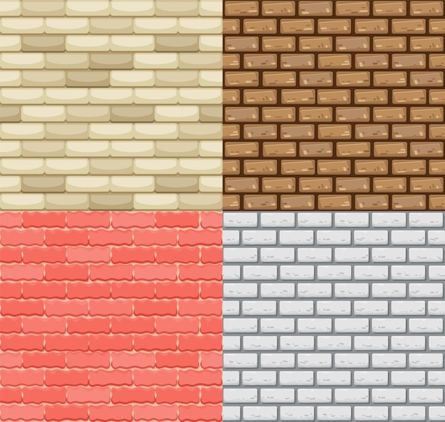 Seamless brick wall illustration design