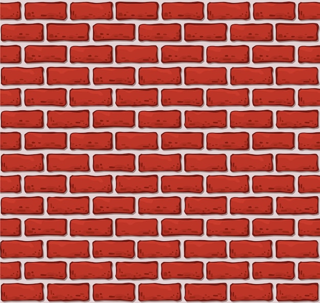 Seamless brick wall pattern. Realistic brick texture.
