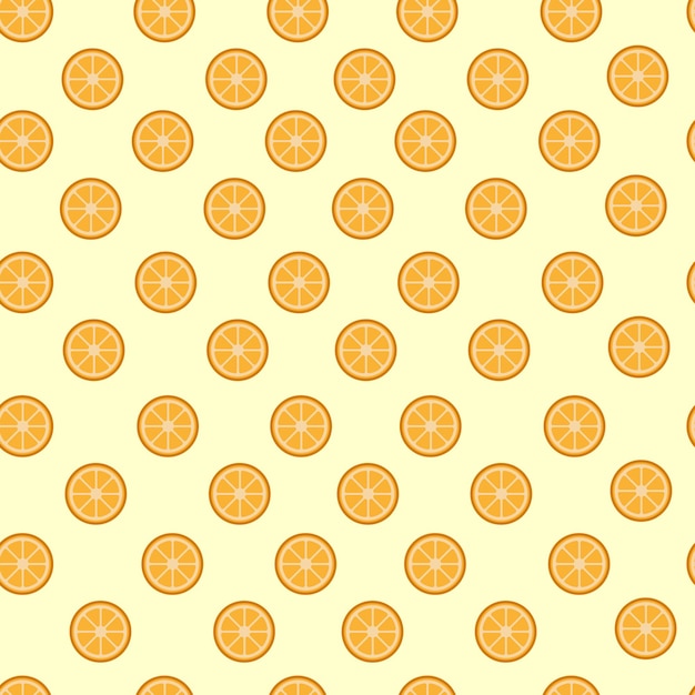 Seamless bright light pattern with oranges, fruity background.