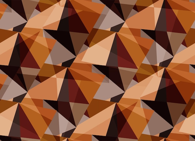 Seamless brown broken shapes geometric pattern design. vector illustration