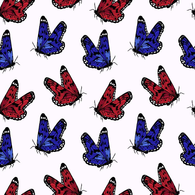 Seamless butterfly pattern