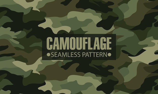 Vector seamless camouflage army pattern for military uniform fabric textile clothing and fashion vector