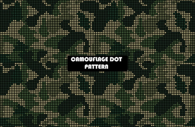 SEAMLESS CAMOUFLAGE DOT PATTERN