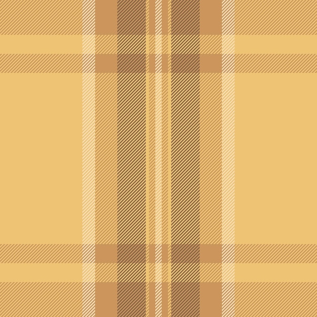 Vector seamless check texture of plaid textile pattern with a vector background tartan fabric