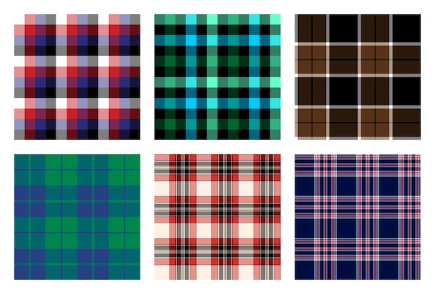 Seamless checkered plaid pattern