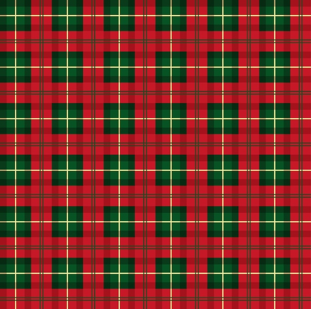 Seamless Christmas and New Year pattern at Buffalo Plaid Festive background for design and print esp10