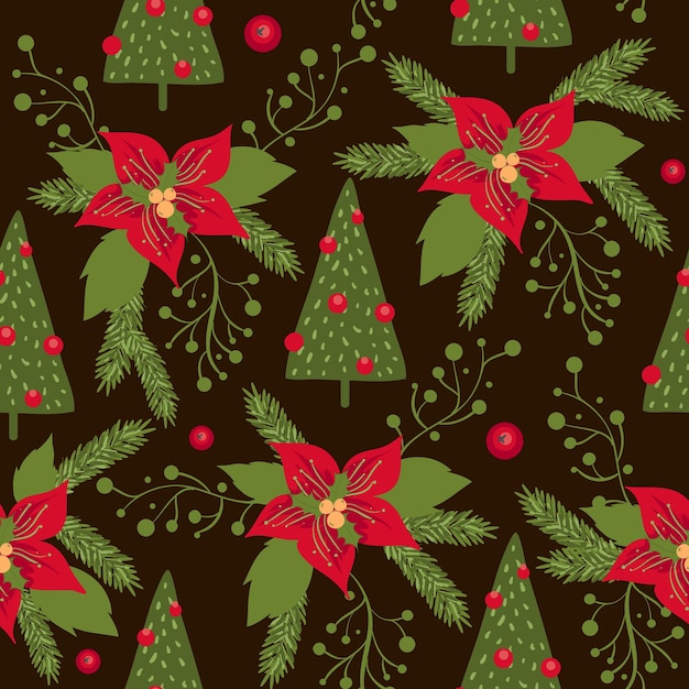 Seamless christmas pattern. christmas elements. vector eps 10