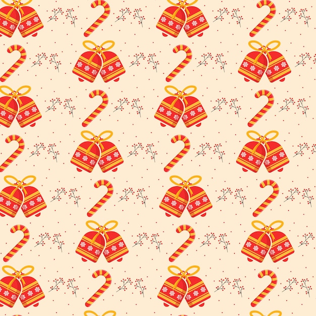 Seamless christmas pattern in flat design