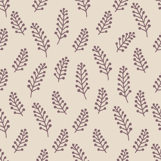 Seamless christmas pattern with branches