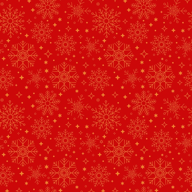 Seamless christmas pattern with christmas tree accessories snowflakes christmas accessories vector illustration